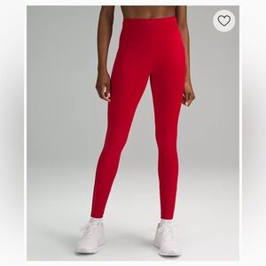 Red lululemon 28” inseam size 8